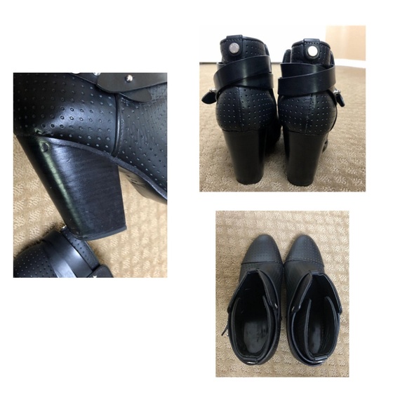 rag & bone Harrow Perforated Leather Ankle Boot 11 - Picture 7 of 8
